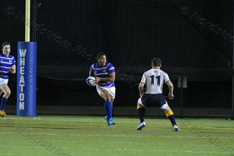 Wheaton Men\'s Rugby vs Mass Maritime.  Photo by Keith Nordstrom
